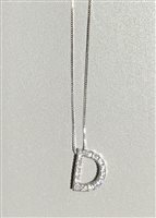 Collana Bolzoni Donna in Oro bianco Diamante 0.14 Ct C0360-D - C0360-D